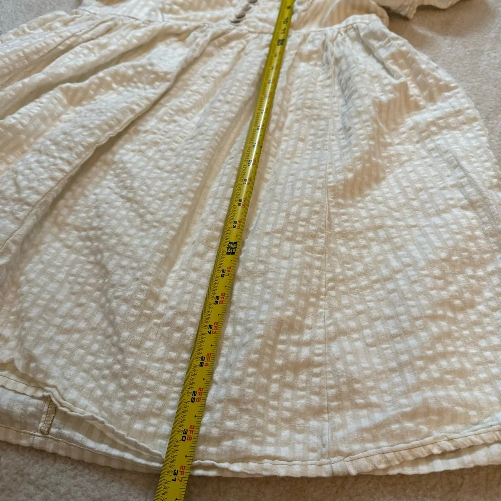 White Button-Front Dress - Picture 7 of 9